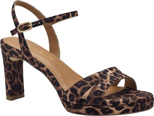 Tamaris 128336-42 Kvinde Leopard Højhælede Sandaler Str 41 - hos Magasin