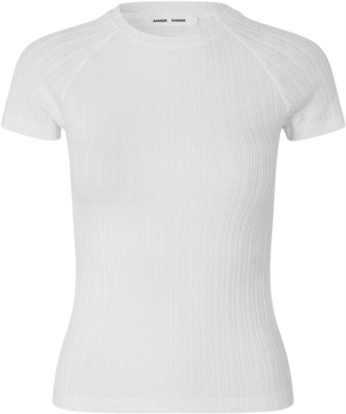 Samsøe Samsøe Salinn Tshirt 15277 Kvinde White Toppe Str S - Bomuld hos Magasin