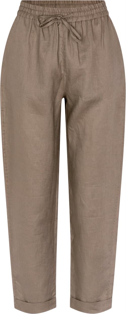 Rosemunde Linen Trousers Kvinde Koala Bukser Med Lige Ben Str 44 - hos Magasin