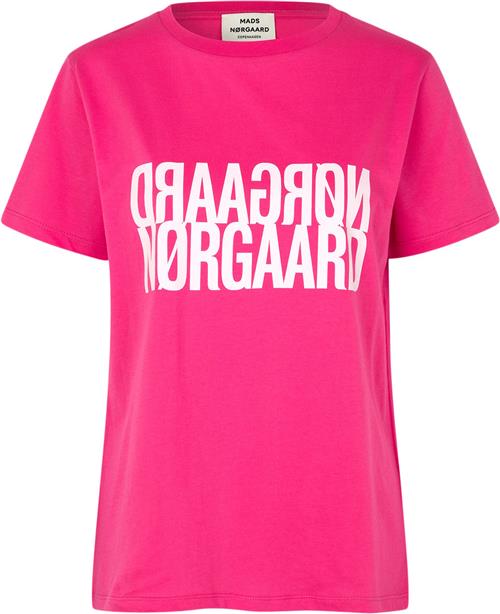 Mads Nørgaard - Copenhagen Single Organic Trenda P Tee Kvinde Fuchsia Purple Kortærmede T-shirts Regular Fit Str XXXL - Bomuld hos Magasin