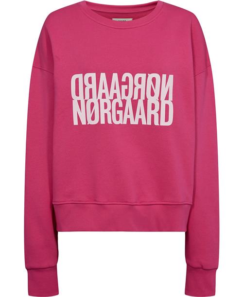 Mads Nørgaard - Copenhagen Organic Sweat Tilvina Sweatshirt Kvinde Fuchsia Purple Sweatshirts Str XS - hos Magasin