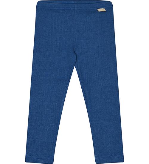 Se Petit Piao Leggings - Rib - Modal - Deep Cobalt ved KidsWorld