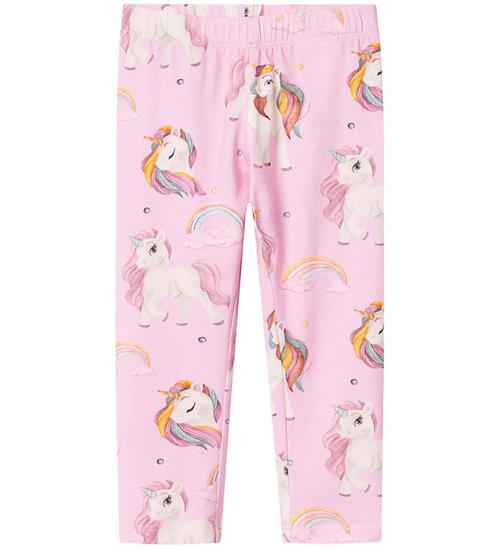 Se Name It Leggings - NmfHarli - Parfait Pink m. EnhjÃ¸rninge ved KidsWorld