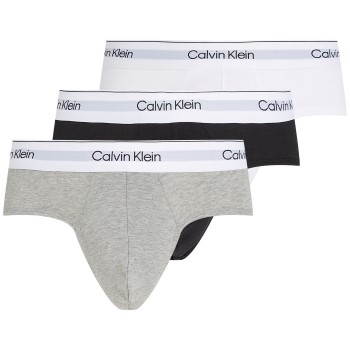 Calvin Klein 3P Modern Cotton Stretch Hip Briefs Flerfarvet bomuld Small Herre