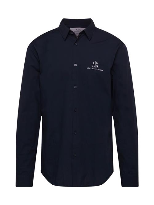 ARMANI EXCHANGE Skjorte  navy / hvid