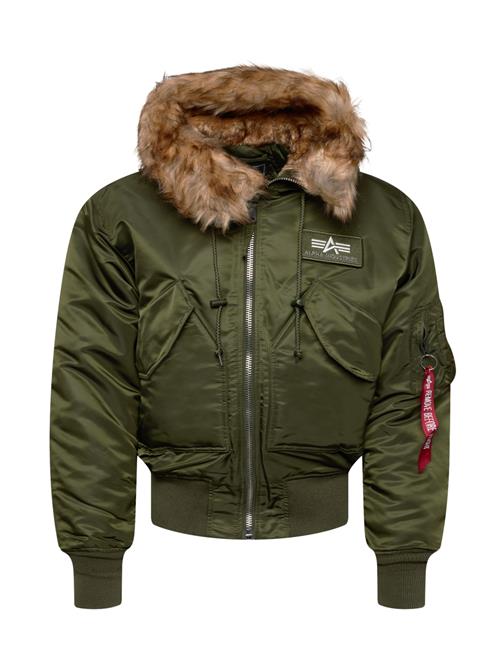 ALPHA INDUSTRIES Vinterjakke '45P'  oliven / hvid