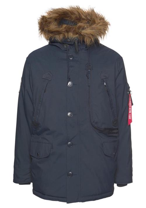 ALPHA INDUSTRIES Vinterparka 'Polar'  natblå / blandingsfarvet