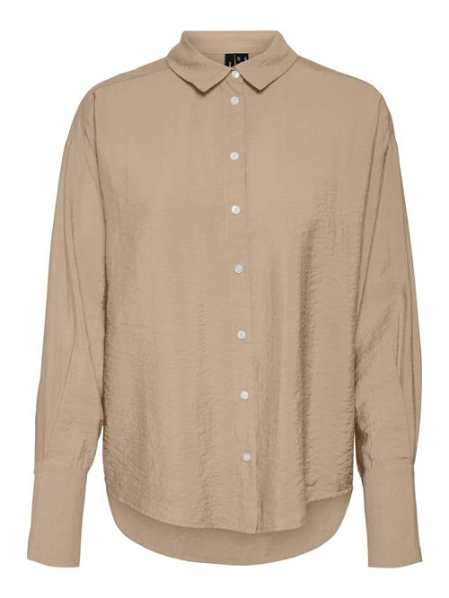 Se VERO MODA Bluse 'LENA'  mørkebeige ved About You