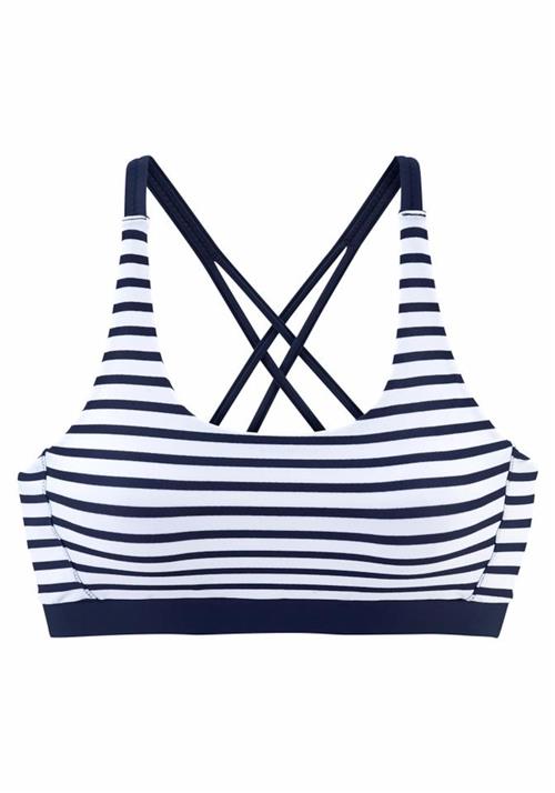 VENICE BEACH Bikinioverdel 'Summer'  navy / hvid