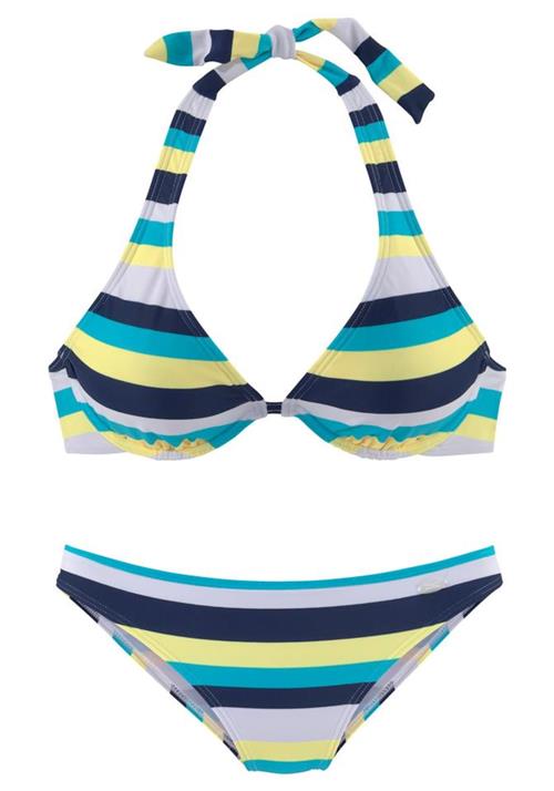 Se VENICE BEACH Bikini  navy / lyseblå / gul / hvid ved About You