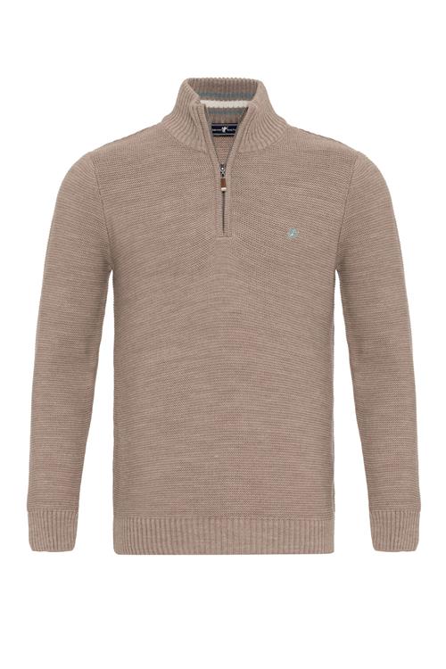 Se DENIM CULTURE Pullover 'DIOGO '  beige / grå ved About You