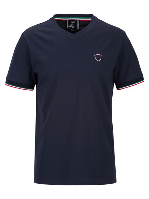 19V69 ITALIA Bluser & t-shirts 'Tassilo'  navy / smaragd / rød / hvid