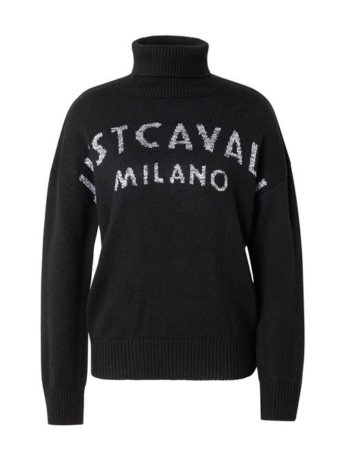 Se Just Cavalli Pullover 'MAGLIERIA'  sort / sølv ved About You