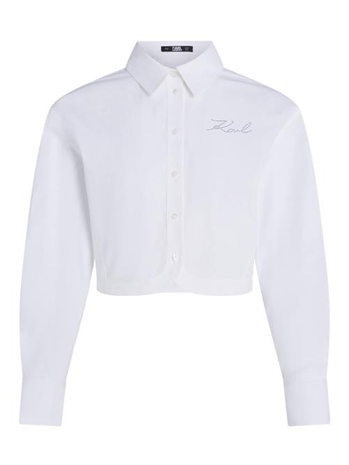 Se Karl Lagerfeld Bluse  sølv / hvid ved About You