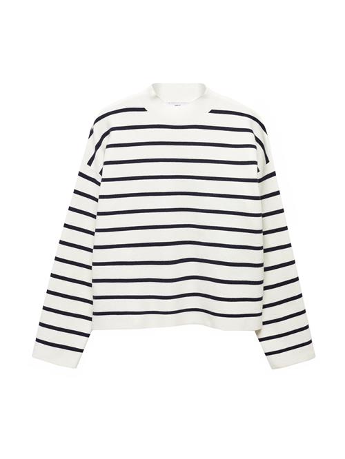 Se MANGO Pullover 'SARDINET'  navy / hvid ved About You