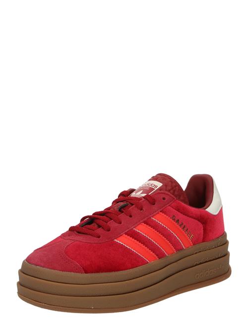 ADIDAS ORIGINALS Sneaker low 'Gazelle Bold'  guld / rød / blodrød / hvid