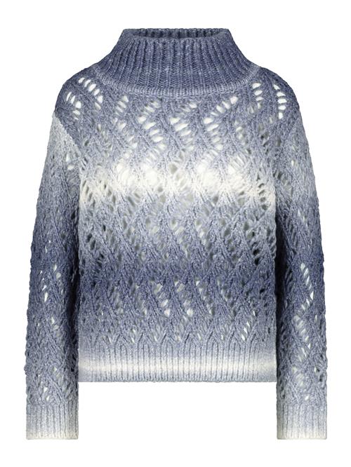 monari Pullover 'Spacedye'  blå / hvid