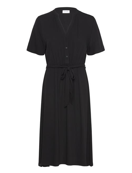 Vila Vimoashly S/S Midi Dress - Noos Vila Black