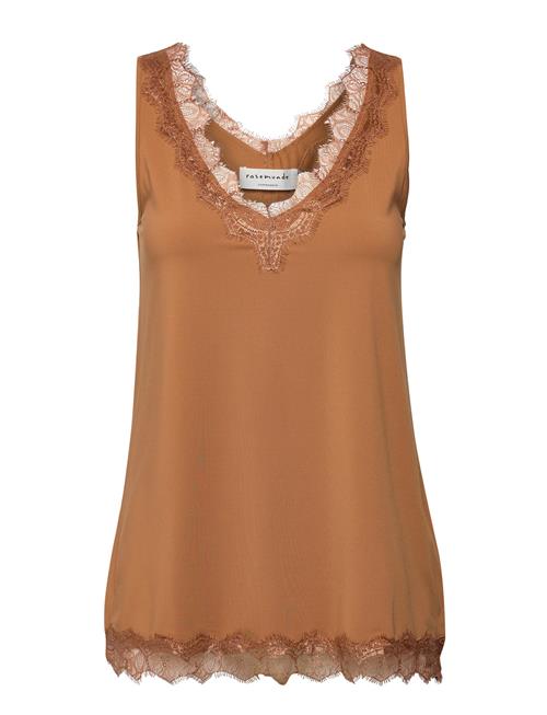 Rosemunde Rwbillie Sl Lace V-Neck Top Rosemunde Brown