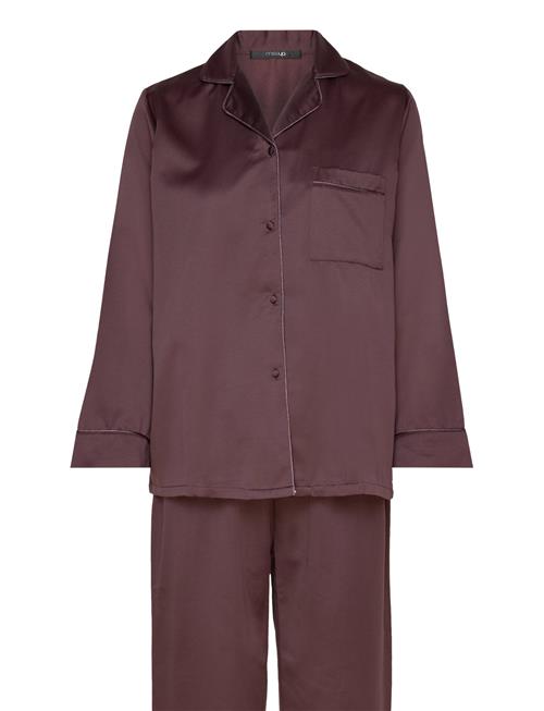 Leo Sateen Pyjamas Missya Brown