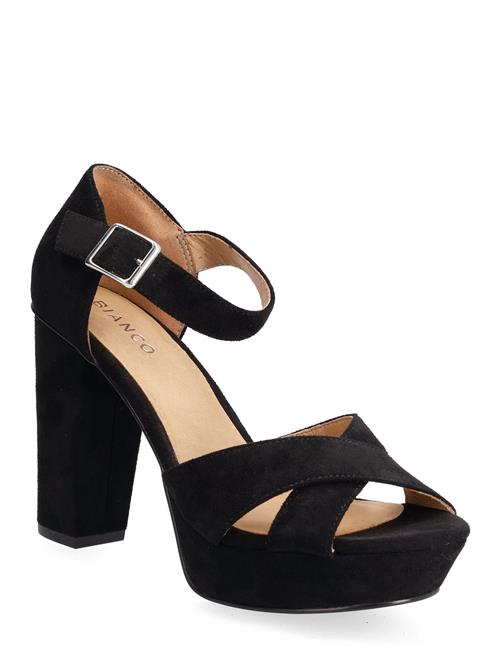 Se Bianco Biacarly Plateau Sandal Bianco Black ved Booztlet