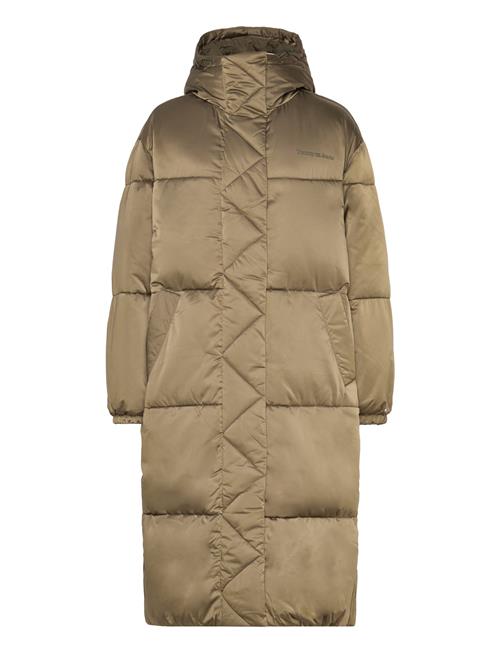 Tommy Jeans Tjw Long Satin Puffer Tommy Jeans Khaki