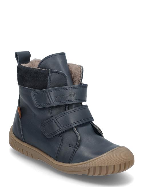 Se Pom Pom Sporty™ Velcro Boot Tex Pom Pom Blue ved Booztlet