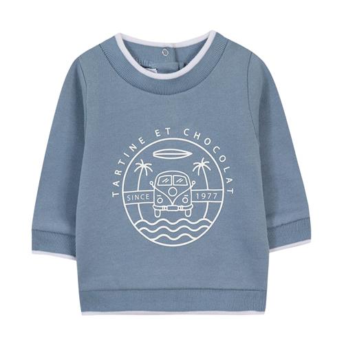 Se Tartine et Chocolat Sweatshirt Blueberry | Blå | 3 months ved Babyshop