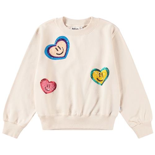 Molo GOTS Marge Sweatshirt Sequin Hearts |  | 116 cm