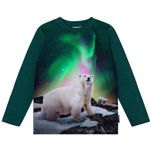 Molo GOTS Reif Langærmet T-shirt Polar Bear | Grønn | 92 cm