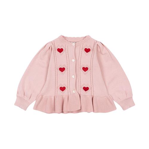 Se Konges Sløjd SOLEIL KNIT CARDIGAN GOTS | Lyserød | 18 months ved Babyshop