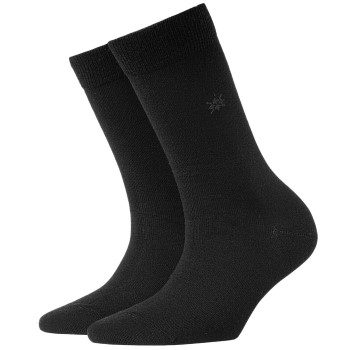 Burlington Strømper Bloomsbury Wool Sock Sort Str 36/41 Dame