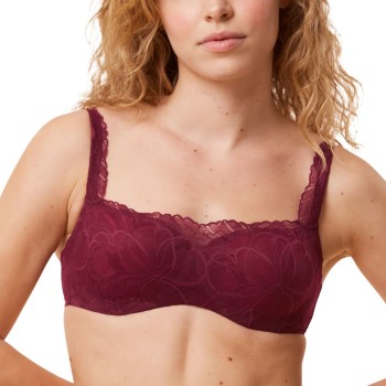 Triumph Bh Body Make-Up Illusion Lace Balconette Vinrød  B 80 Dame