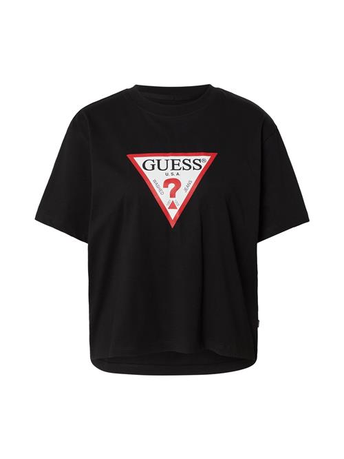 Se GUESS JEANS Shirts 'ICONIC'  rød / sort / hvid ved About You