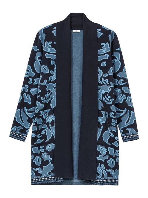 Se SHEEGO Cardigan  navy / lyseblå / hvid ved About You