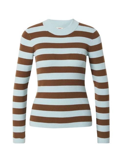 Se LEVI'S ® Pullover 'Crew Rib Sweater'  lyseblå / brun ved About You