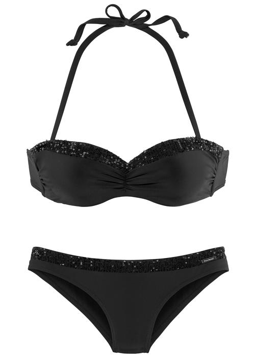 Se BRUNO BANANI Bikini  sort / sølv ved About You