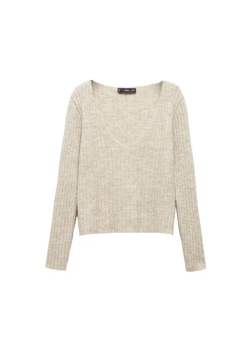 MANGO Pullover 'Bateman'  beige