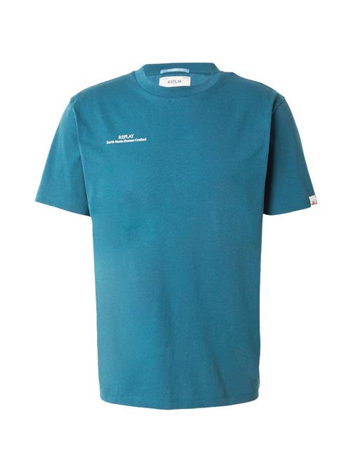 REPLAY Bluser & t-shirts  petroleum / hvid