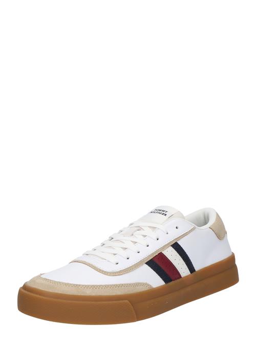 TOMMY HILFIGER Sneaker low 'CUPSET 1A2'  beige / navy / mørkerød / hvid