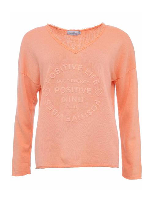 Zwillingsherz Sweatshirt 'Positive Mind'  orange / lyseorange