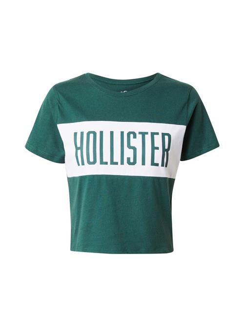 HOLLISTER Shirts  smaragd / hvid