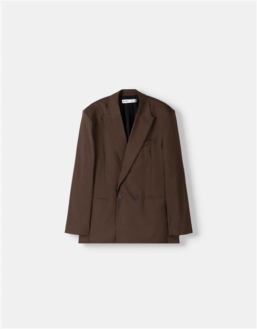 Bershka Blazer  mørkebrun