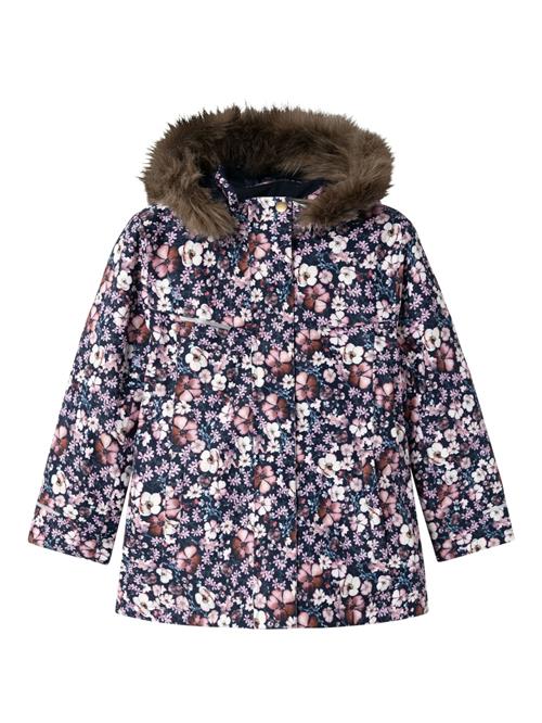 NAME IT Funktionsjakke 'NKFSNOW10'  navy / lilla / bær / hvid