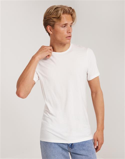 Bread & Boxers Crew-Neck Tencel Kortærmede t-shirts Hvid