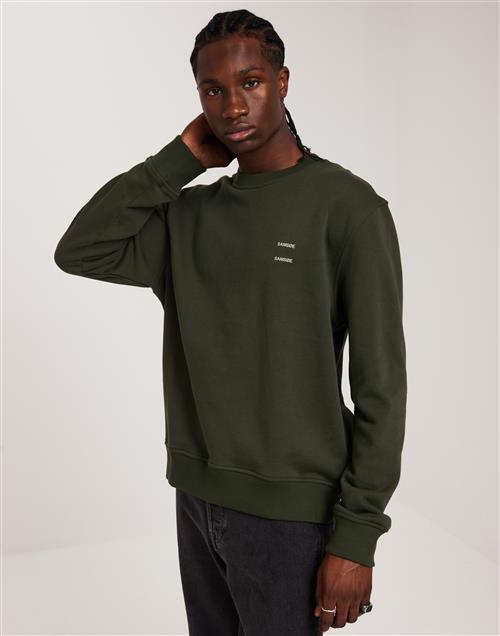 Samsøe Samsøe Joel crew neck 11414 Pullovers Grøn