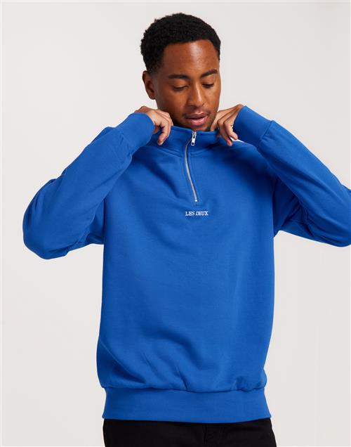 Les Deux Dexter Half-Zip Sweatshirt Half zip Blå