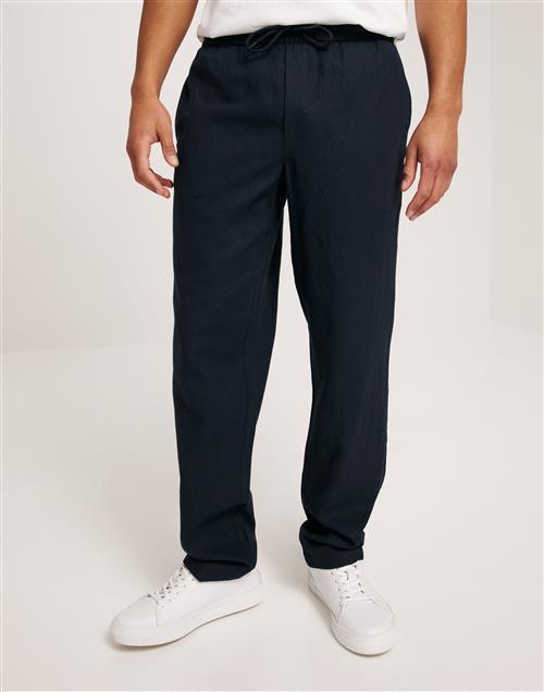 Les Deux Patrick Linen Pants Hørbukser Blå