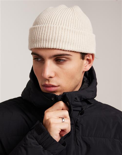 Selected Homme Slhmason Merino Sailor Wool Beanie Beige