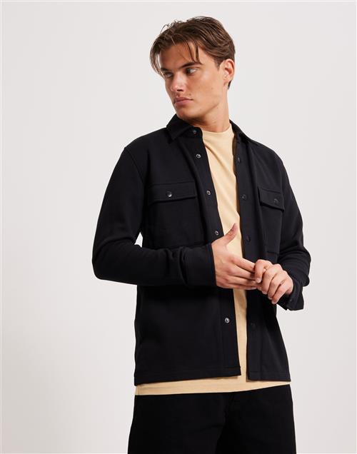 Se Selected Homme Slhjackie Sweat Jacket Noos Overshirts Sort ved NLY Man